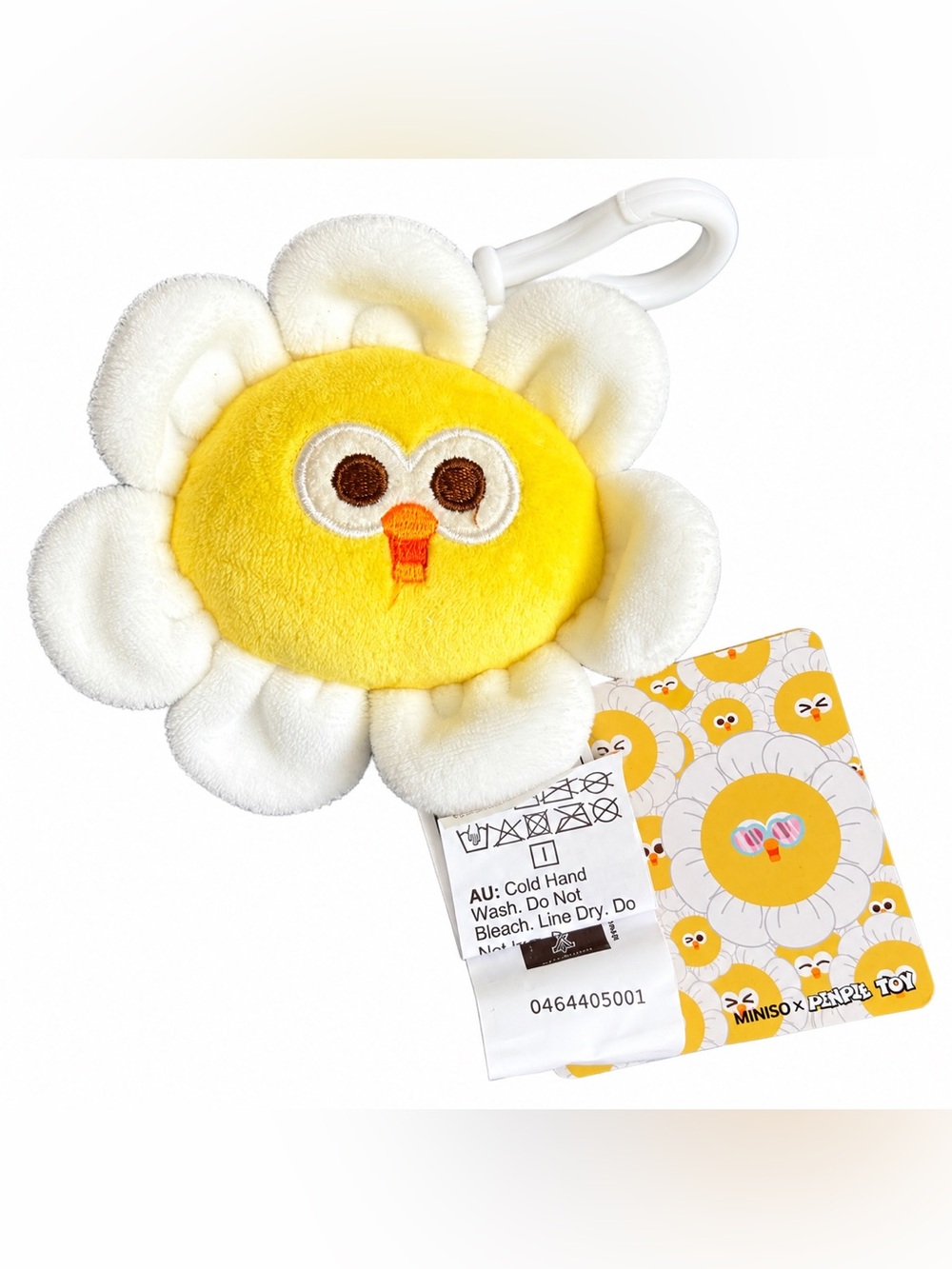 MINISO x PENPLE TOY Cute Flower Plush Bag Charm Keychain NWT
